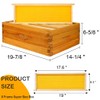 POLLIBEE Beehive- 8 Frame Bee Hive Starter kit, Beeswax Coated