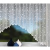 Net Curtain Jardiniere, White Nets Lace Ready to Hang, Ellie,