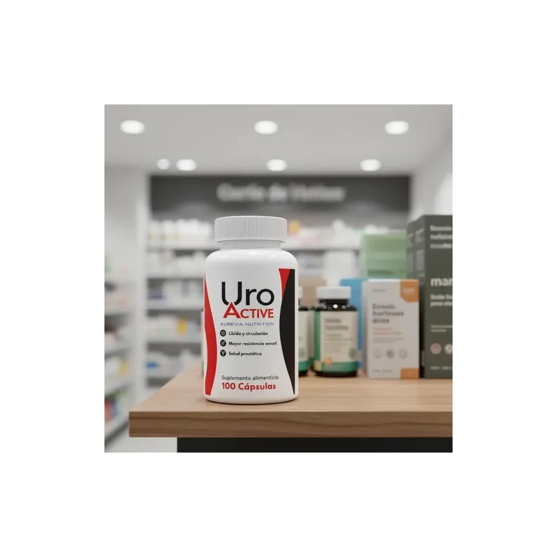 Uro Active Suplemento Alimenticio 100 Capsulas Apoyo Prostat