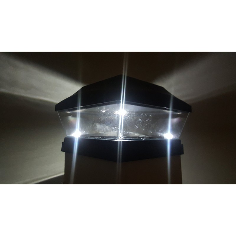 6" x 6" Solar Post Cap Light LED Bright SMD,
