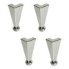 Herrajes Guerrero Pata Para Muebles Salas 15 Cm Calidad Paquete