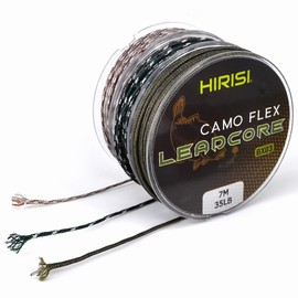 Hirisi Tackle 2PCS Leadcore Carp Fishing 35lb 7M 3 Colors Braided Fishing Line