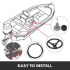 Bestauto Outboard Steering System 14' Outboard Steering Kit 14 Feet