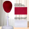 kelukeya Velvet Wig Head Stand for Hat and Wig Display,