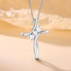 OKISIL Cross Necklace for Women, 925 Sterling Silver 18K Gold