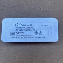 BVI Visitec 585773 Anterior Chamber Cannula .40 x 22mm (27G x 7/8 in)