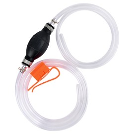 KATUMO Gasoline Siphon Hose, Gas Oil Water Fuel Transfer Siphon Pump, Portable Widely Use Hand Fuel Pump, Fuel Transfer Pump with 2 Durable PVC Hoses