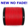 Reaction Tackle Braided Fishing Line NO Fade Red 100LB 300yd