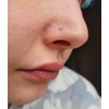 QWALIT Nose Piercing Kit Nose Ring Piercing Gun Silver Nostril