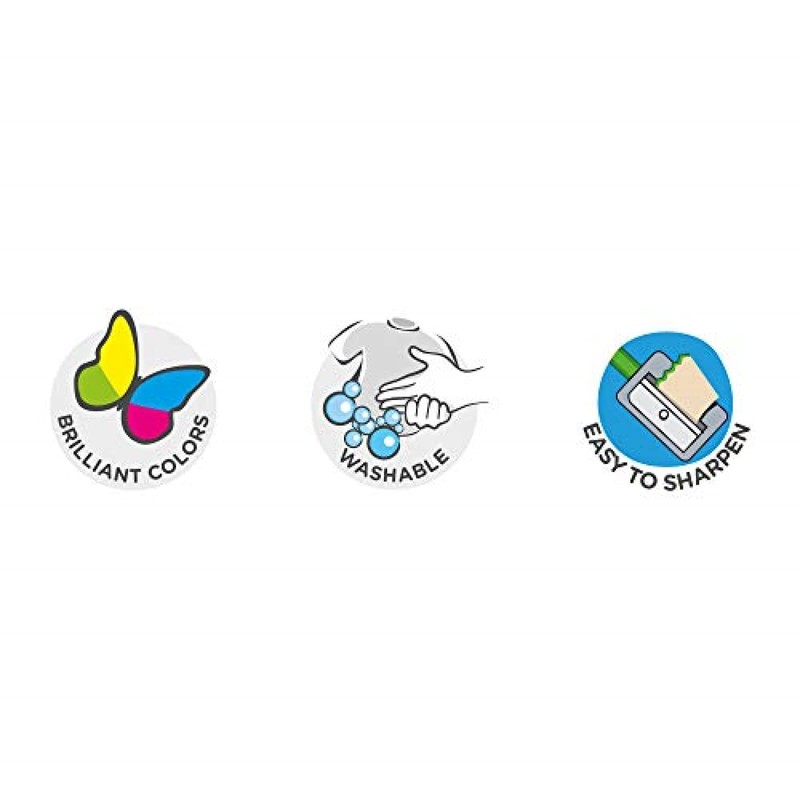 Carioca Bag of 12 Cardboard with Crayons (a35000012)