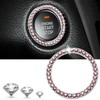 Button Decorated Car Start Ignition Button Decorative Accessory Round White GD13094 100ea
