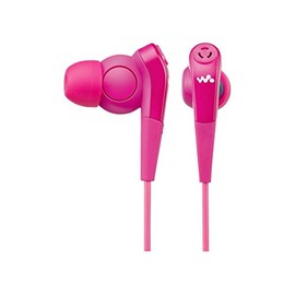 Sony MDR-NWNC33 Noise Canceling Ear Canal Earphones For Walkmans safety pink