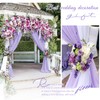 Wedding Arch Draping Fabric,8 Panels 28" x20ft Lavender Purple Wedding