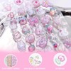 JOOTUEPO 3D Sticker Set with Cute Pink Bunny Designs, 3