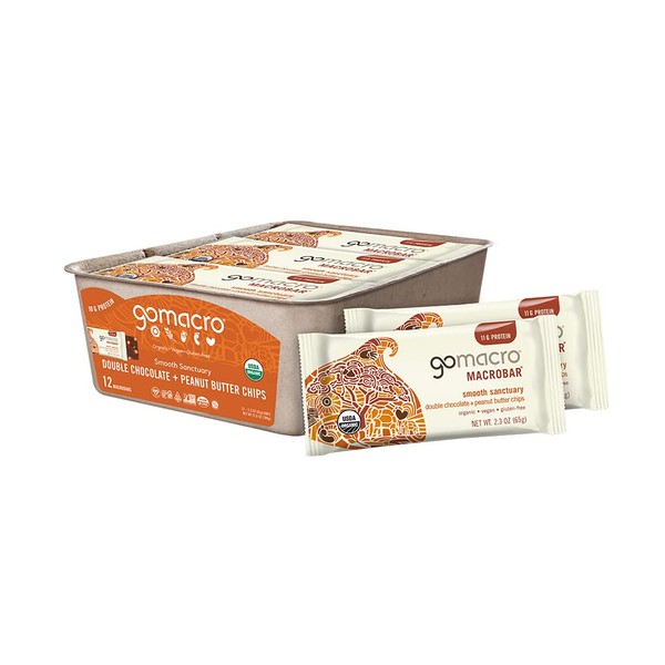 GoMacro GoMacro MacroBar Organic Vegan Protein Bars - Double Chocolate