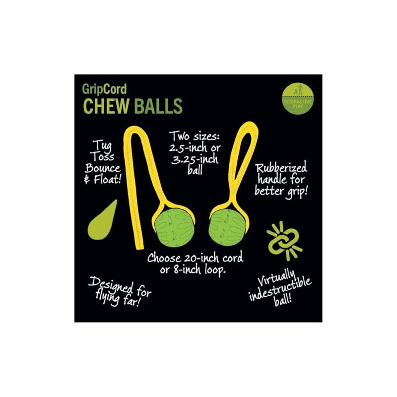 Starmark GripCord Chew Ball Cord Medium