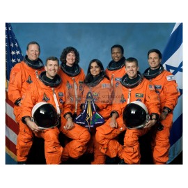 SPACE SHUTTLE COLUMBIA STS-107 CREW NASA 8X10 PHOTO