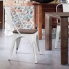 Furmax Metal Dining Chair Indoor-Outdoor Use Stackable Chic Dining Bistro
