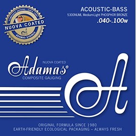 Adamas Nuova 5300NU-ML Coated Coated Acoustic Bass Strings Set of 4 String Med-Light