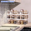 NiHome 4-Pack Stackable Plastic Kitchen Storage Shelf Foldable Rack -