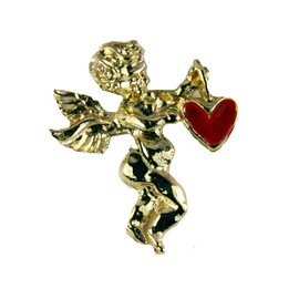 The Quiet Witness 6030281 Valentines Heart Guardian Angel Lapel Pin Brooch Tack Pin Christian R...
