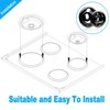 4 Pack Black Porcelain Burner Drip Pan By AMI PARTS