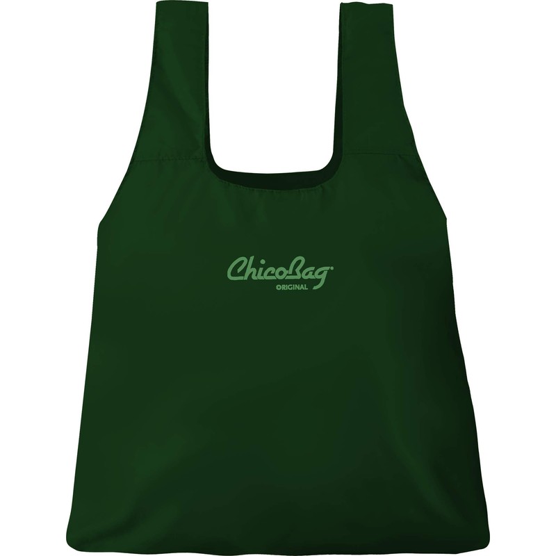 ChicoBag Original Compact Reusable Grocery Bag w/Attached Pouch and Carabiner