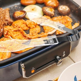 DECHOUS Stainless Steel Food Tongs for Cooking BBQ and Buffet Serving Lightweight Kitchen Utensils for Handling for Parties and Everyday Use