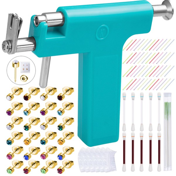 Ear Piercing Gun Kit,Reusable Professional Multi Purpose Ear Piercing Kit