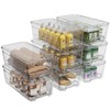 8 Pack Bathroom Clear Under Sink Organizers and Storage, Acrylic