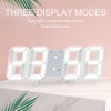 3D LED Digital Clock Time Date Temperature Display Voice Control