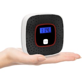 B-Qtech Carbon Monoxide Detector with Digital Display, Wall Type, Simple Installation, Disaster Prevention Supplies, Disaster Prevention Storage Products