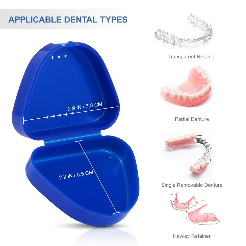 Healifty Retainer Case 6PCS Mouth Guard Case with Vent Holes