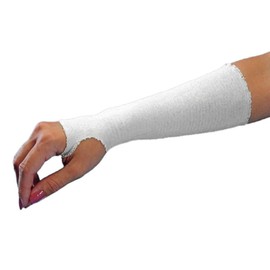 Sammons Preston Economy Cotton Stockinette, Comfortable and Durable PreWrap for Pre-Splinting or Casting Fabrication, Tubular Arm Stocking with Sweat Wicking and Perspiration Technology, 6" X 25 Yards