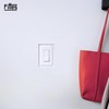 Fittes Flush Drywall Receptacle Mount [Lite]- 2 Gang Cotton White