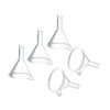Ciieeo 5 Pcs Transparent Plastic Funnels Multi Purpose Small Funnels