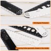 sourcing map Folding Ruler 30cm Metric Polystyrene Foldable Angle Protractor