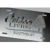 Your Business Logo Engraved Diamond Etched Silver Aluminum License Plate