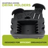 GO GEAR Vehicle Mini Console, Cup Holder & Organizer for