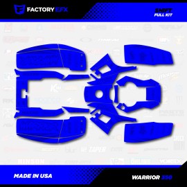 Factory EFX Code Blue Shift Racing Graphics kit fits Yamaha Warrior 350 87-04 Decals