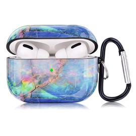 AirPods Pro 2nd Generation/1st Generation Case (2023/2022/2019)-KOREDA Cute Marble Design Airpods Pro 2 Case Protective Hard Cover for Girls Women Men with Keychain for Airpods Pro 2nd/1st Gen