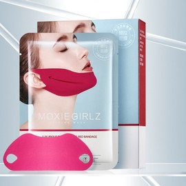 [Overseas] 3D Sheet Mask Mu Si Girl Luxury Beauty Red Bandage Lifting Mask Box Hydrating Moisturizing Lifting Firming Free Size/5 Piece Box 10ea