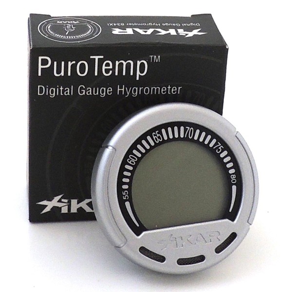 Xikar Purotemp Digital Gauge Hygrometer, Accurate Right Out of The Box, 15-Second Refresh Rate,