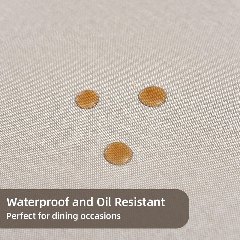 Plenmor Table Cloth Wipeable Tablecloth PVC Plastic Wipe Clean Waterproof