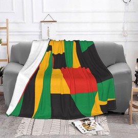 African Soft Blanket All Season Fuzzy Throw Warm Lightweight Blanket Fleece Throws Flannel Blankets for Bed Sofa Couch Travel Home Living Room Decor 50"X60"