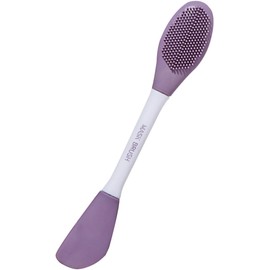 Depurador de silicona para la cara doble cabezal, aplicador de mascarilla y exfoliante, reutilizable, seguro para todo tipo de piel, ideal para uso en casa y viajes