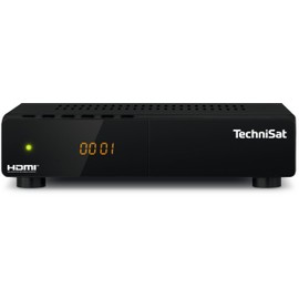 TechniSat HD-S 210 Compact HD Satellite Receiver (DVB-S/S2, HDMI, USB Media Player, Pre-Installed Transmitters, Sleep Timer, Remote Control) Black