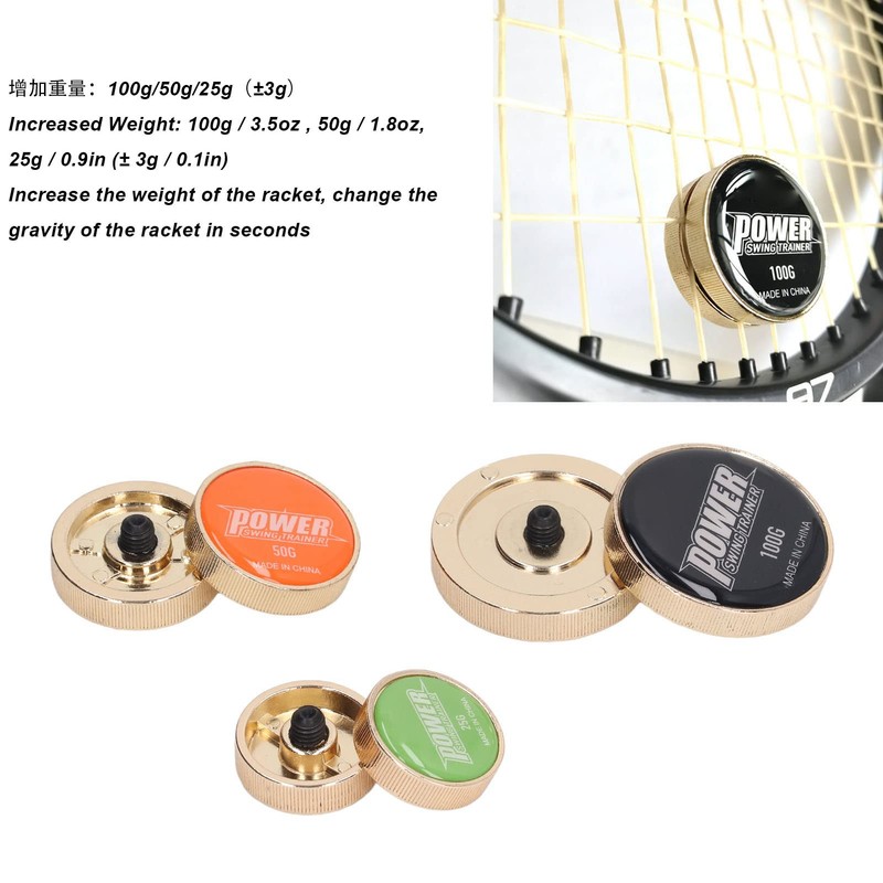 Tennis Racket Swing Weight Training Aid, Tennis Dampener, Damper Tennis
