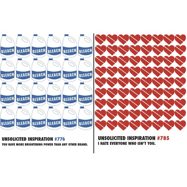 Quiplip Funny Birthday Cards Unsolicited Inspirations, 6-Pack (UI06166PCK)