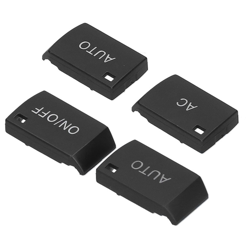 4pcs Air Conditioning Switch Covers A/C AUTO ON/OFF Plastic Black